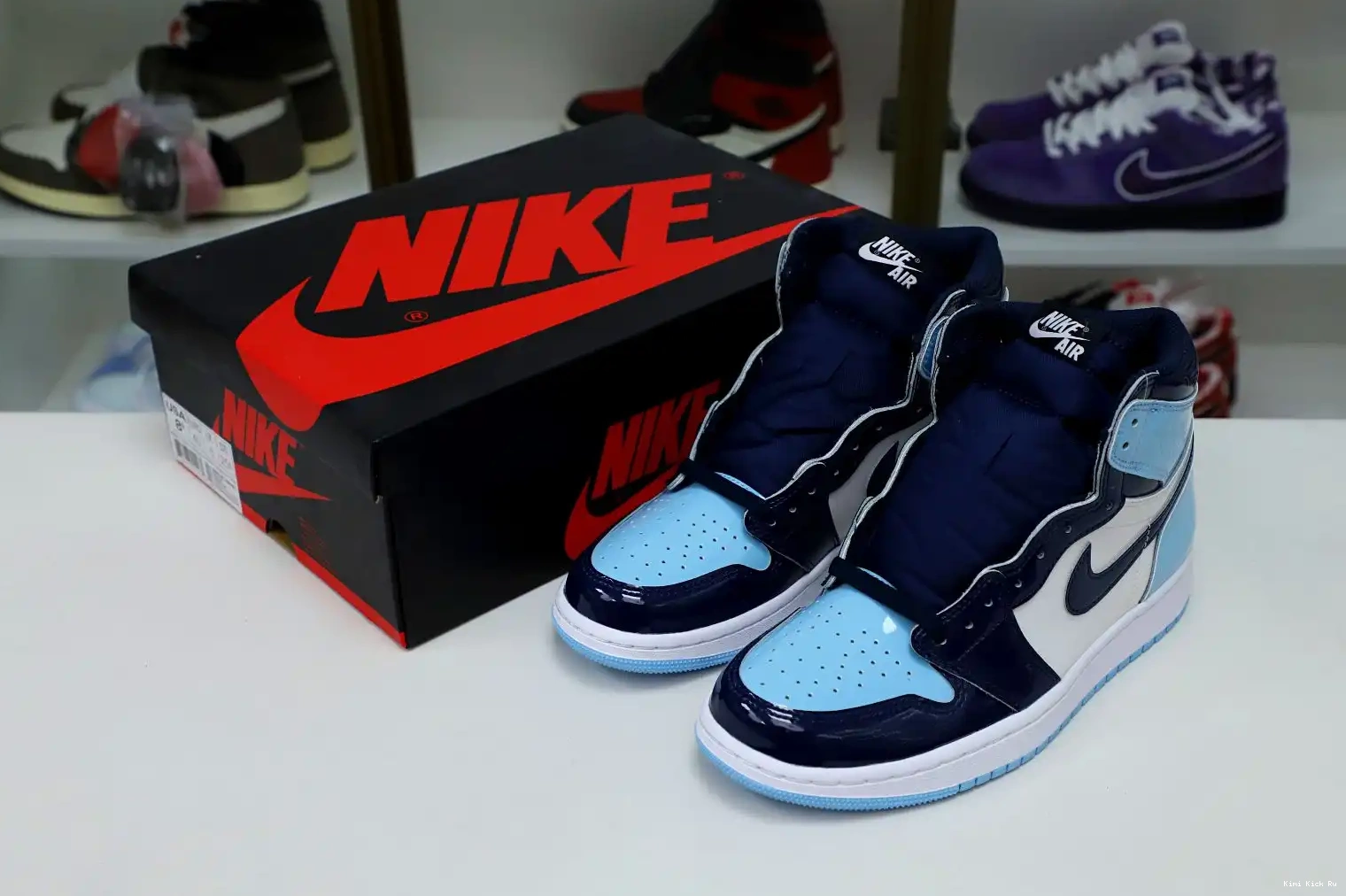 RETRO HIGH Kimikick JORDAN OG CHILL' AIR 1 'BLUE WMNS 0414